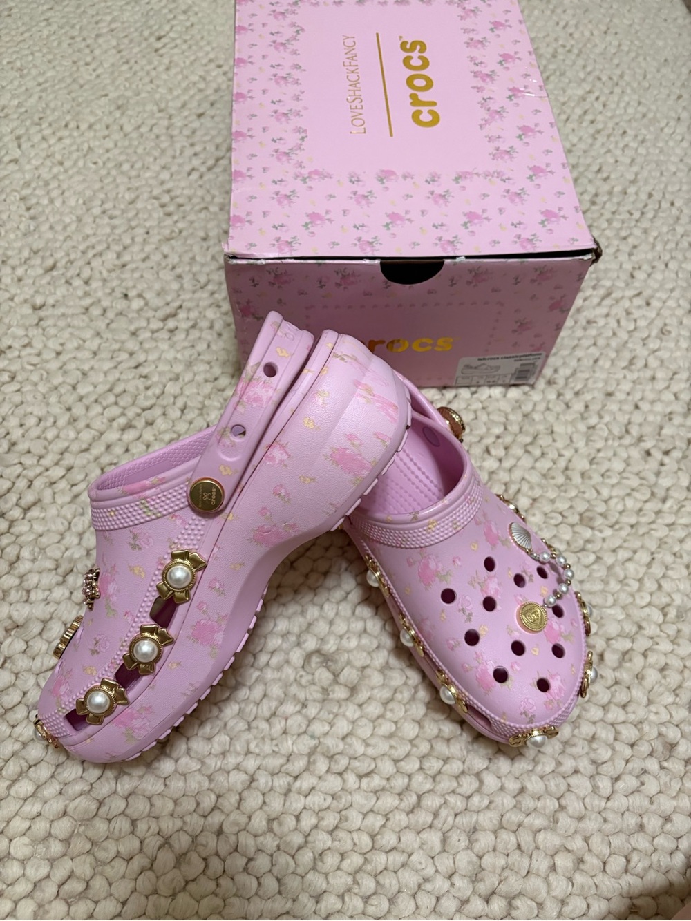 CROCS x loveshackfancy size 9 women’s